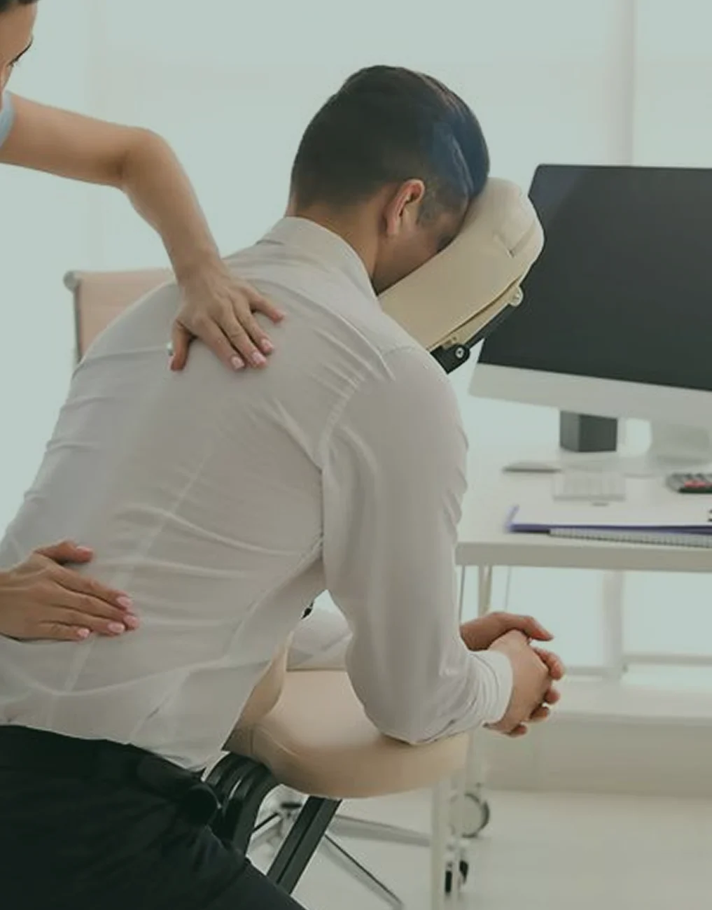 Stoelmassage op kantoor